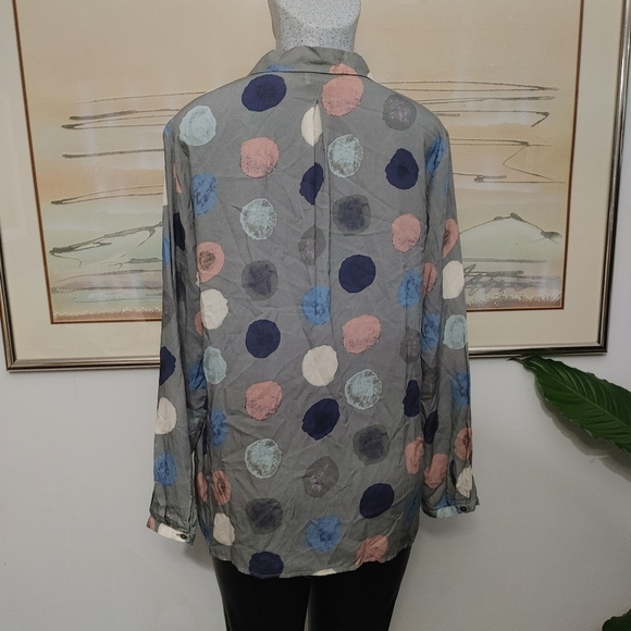 Milano Italy Long Sleeve Button Up Shirt Size 44 - Picture 3 of 9